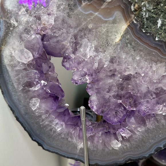 Amethyst Large Point Portal w/Custom Stand- AMYPTLSTAND-001 - Picture 5 of 12